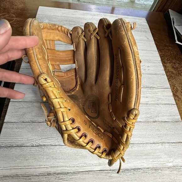 Nesco All Star Baseball Glove 9900 12" Leather Right Hand Throw Deep‎ Scoop - Picture 3 of 16